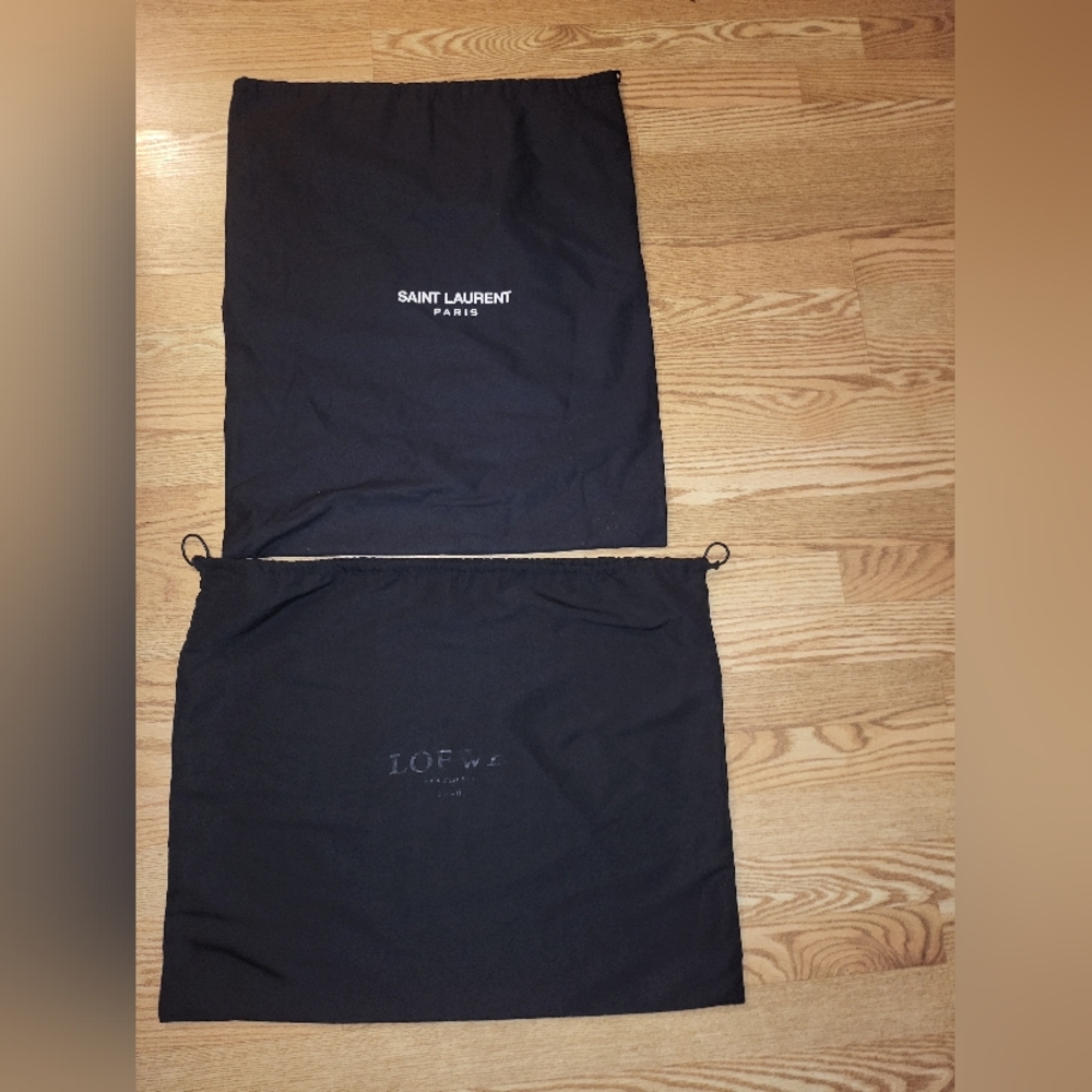Loewe And Yves Saint Laurent Dustbags